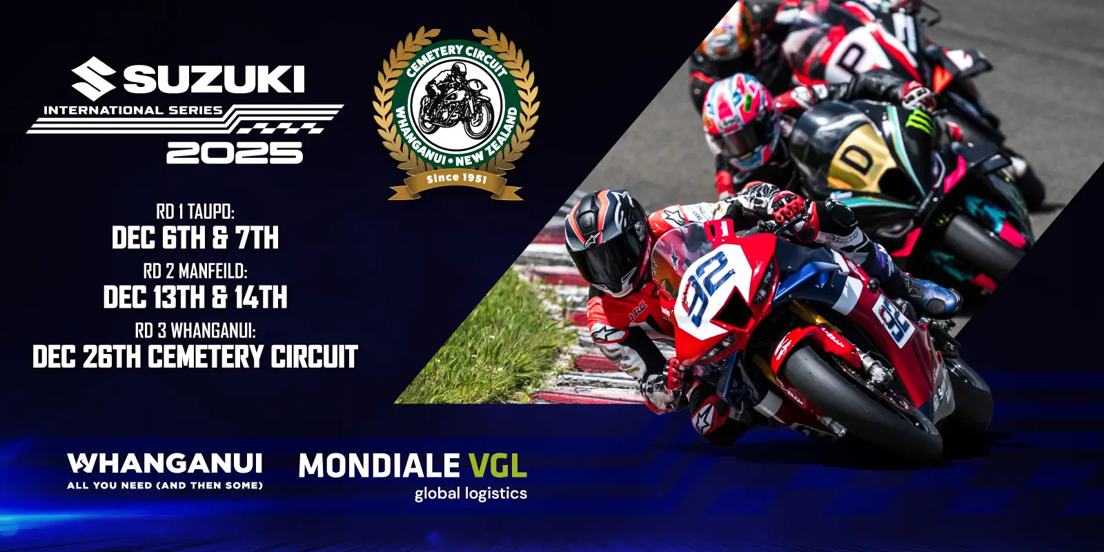 Buy your 2025 Suzuki International and Cemetery Circuit Tickets here