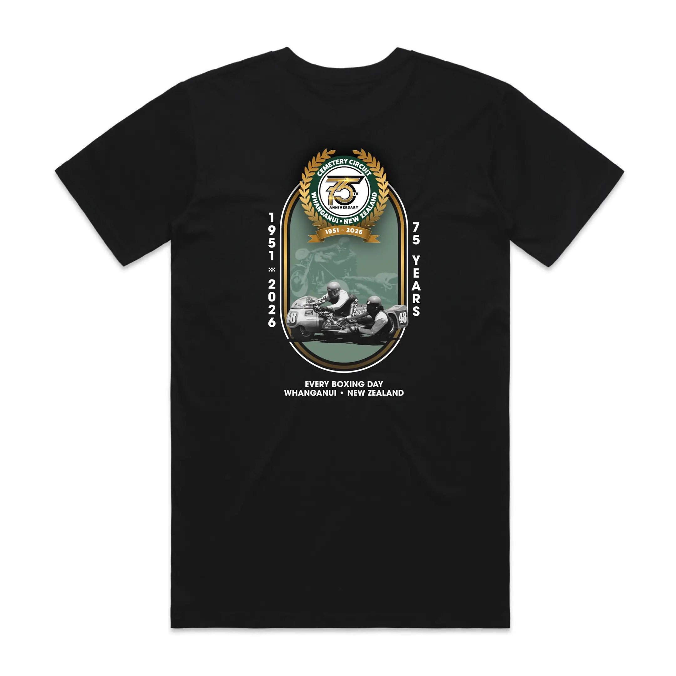 Sidecar Edition Cemetery Circuit 75th Anniversary T-Shirt